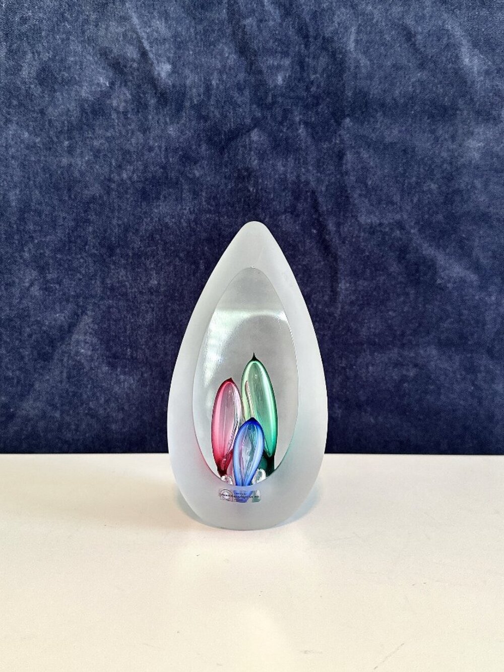 SIGNED STROMBERGSHYTTAN GLASS SCULPTURE 1993